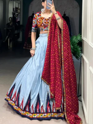 Traditional White Pink Lehenga